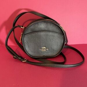 Canteen Style Coach bag in Black leather